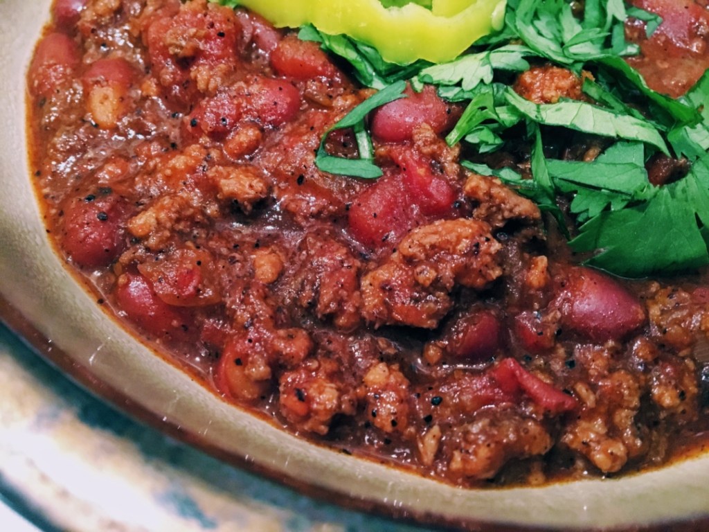 Smoked Sirloin Chili - chili with smoked beef