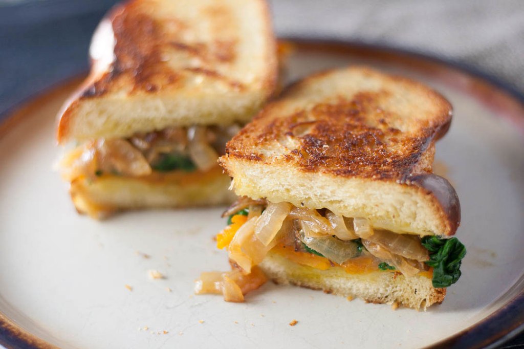 Sage Derby butternut squash grilled cheese