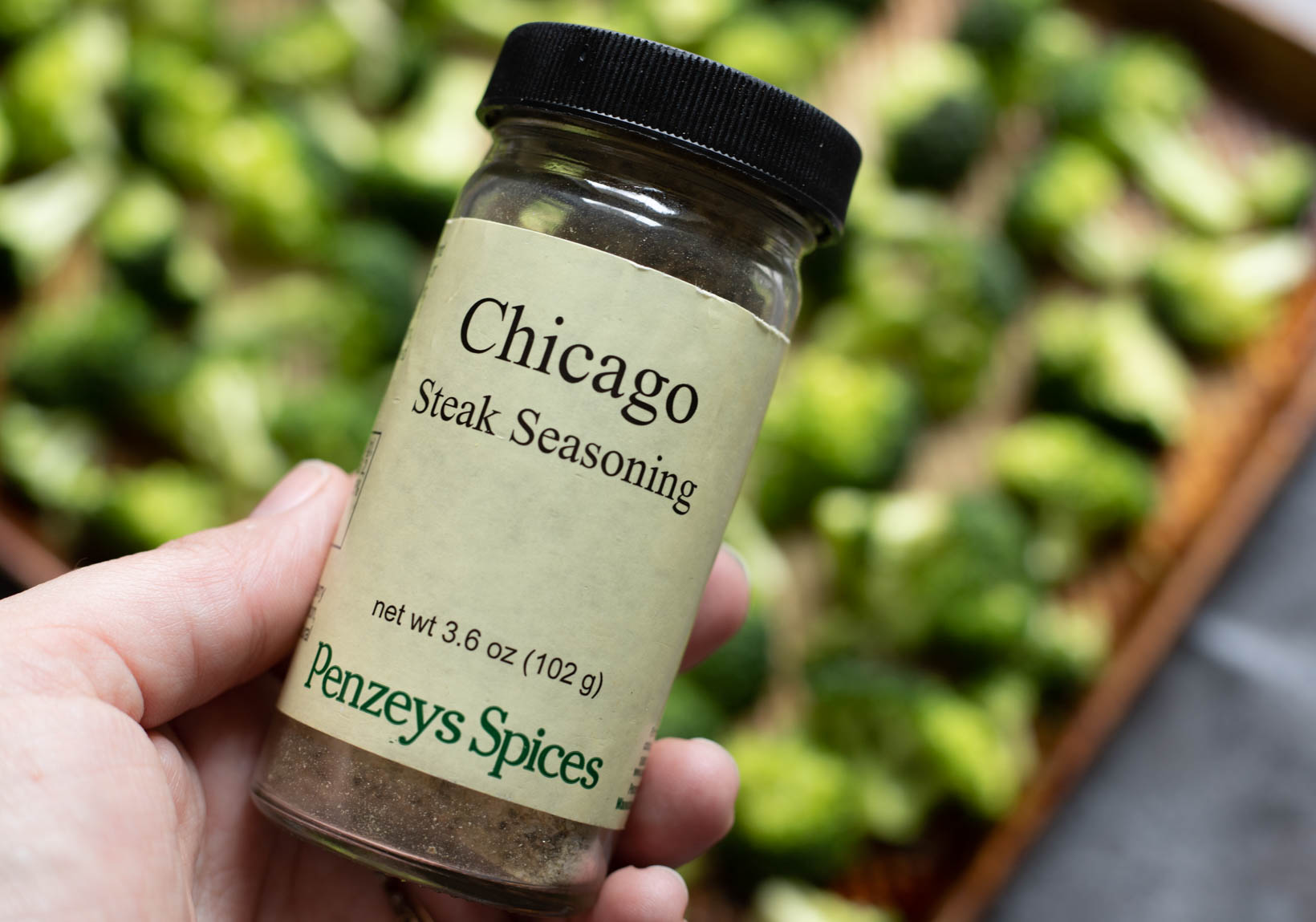 Chicago Steak Seasoning by Penzey's Spices - the perfect seasoning for roasted broccoli